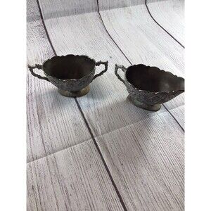 Vintage Floral Made In Japan Creamer & Sugar Bowl